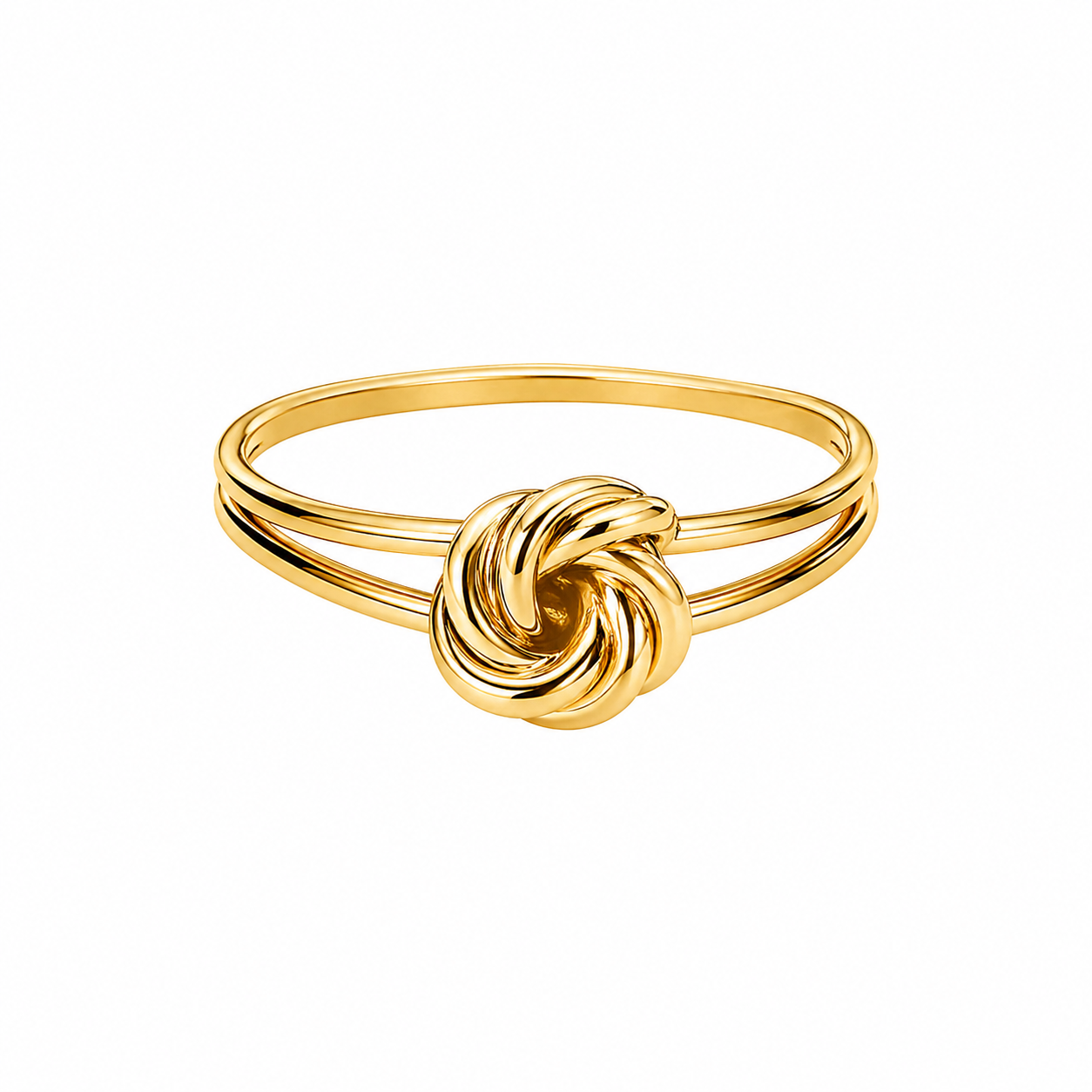 Anillo Pequeño de Nudo de Oro Italiano de 10K